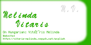 melinda vitaris business card